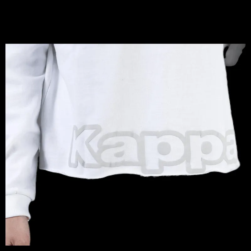 New Kappa Sweat Hood, Logo Biba White Vit