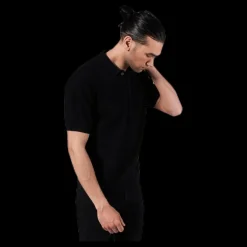 Discount Dedicated Sweater Short Sleeve Gnesta Black Svart