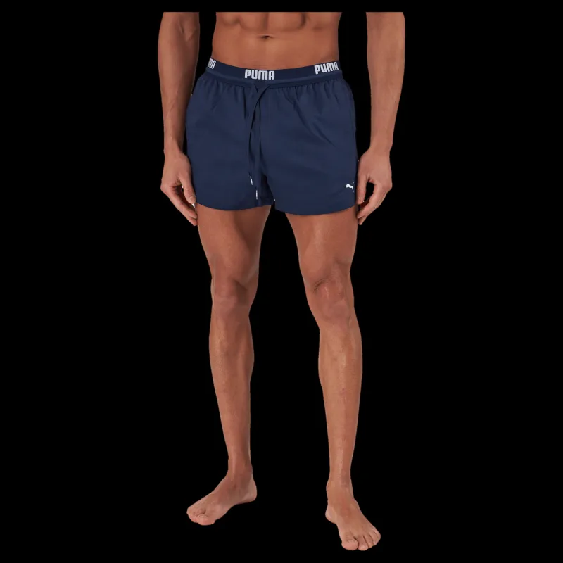 Puma Swim Men Logo Short Length Swi Navy Blå Clearance