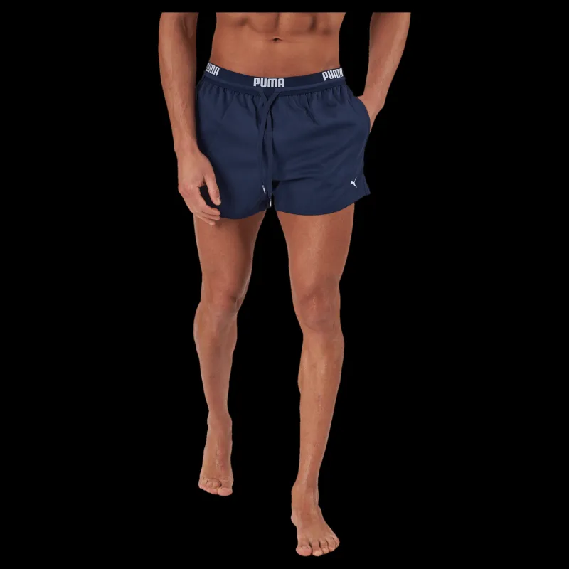 Puma Swim Men Logo Short Length Swi Navy Blå Clearance