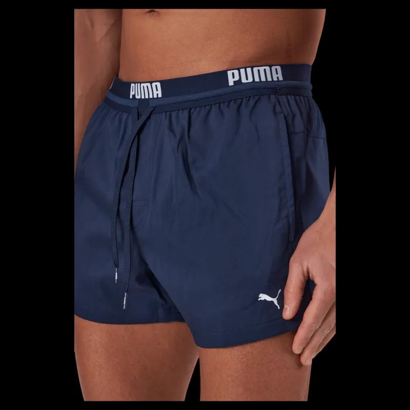 Puma Swim Men Logo Short Length Swi Navy Blå Clearance