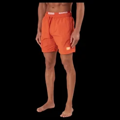 Puma Swim Men Utility Mid Shorts 1p Chili Powder Orange Clearance