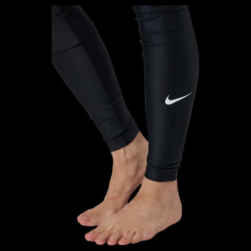 New Nike Swim Swim Slim Leggings Black Svart