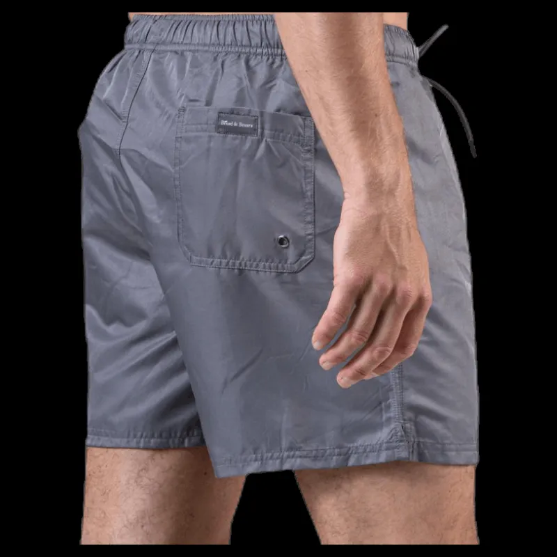 Bread & Boxers Swim Trunk Grey Grå Outlet