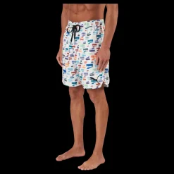 Puma Swim Unisex Loose Fit Shorts 1 White Combo Flerfärgad Sale
