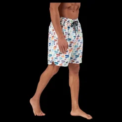 Puma Swim Unisex Loose Fit Shorts 1 White Combo Flerfärgad Sale