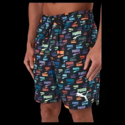 Outlet Puma Swim Unisex Loose Fit Shorts 1 Black Combo Flerfärgad