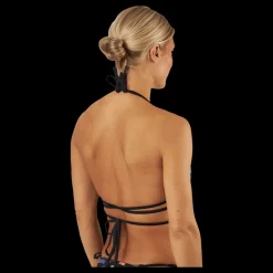 Puma Swim Women Wrap Triangle 1p Black Combo Svart New