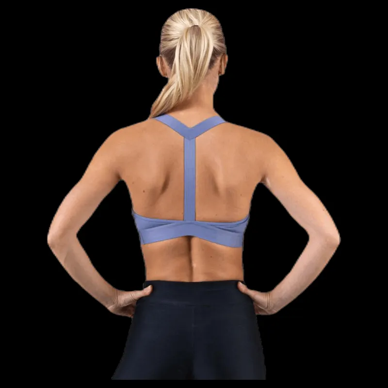 Nike Swoosh City Rdy Bra Blue/Grey Blå Sale