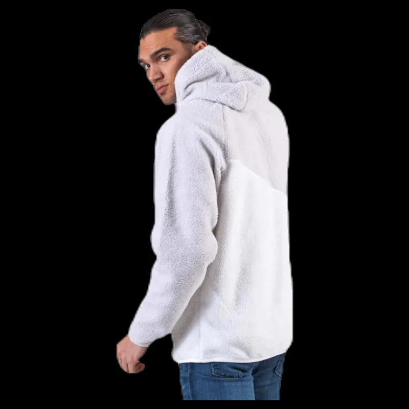 Nike Swoosh Hoodie Fleece White/Grey Lila Discount