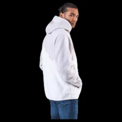 Nike Swoosh Hoodie Fleece White/Grey Lila Discount