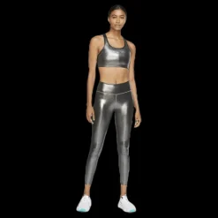 Sale Nike Swoosh Icon Clash Bra Black/ Silver