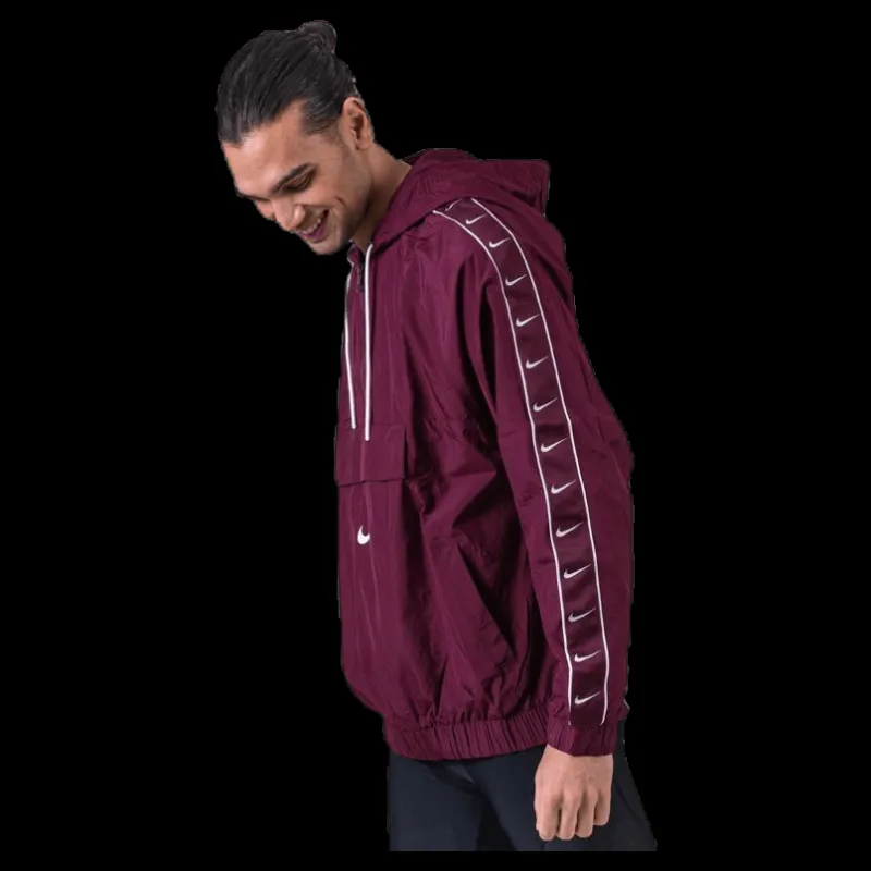 Discount Nike Swoosh Jacket White/Red Lila