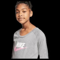 Sale Nike Swoosh Jersey Dress Junior Grey Grå