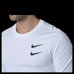 Nike Swoosh Ls Tee White Vit Discount