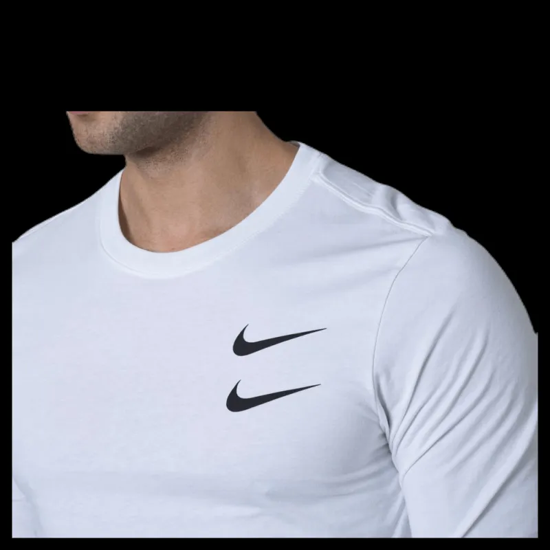 Nike Swoosh Ls Tee White Vit Discount
