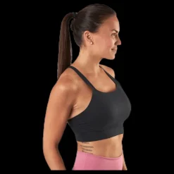 Sale Nike Swoosh Luxe Bra Black Svart