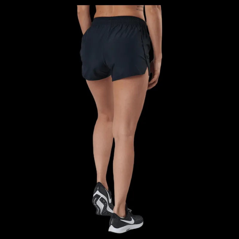 Sale Nike Swoosh Run Shorts White/Black Svart