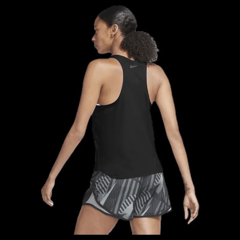 Nike Swoosh Run Tank White/Black Svart Outlet
