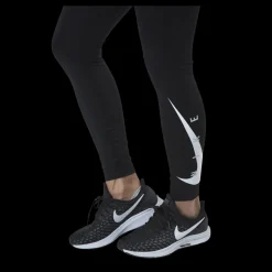 Nike Swoosh Run Tight 7/8 Black/Silver Svart Best