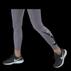 Clearance Nike Swoosh Run Tight 7/8 Purple/Silver Grå