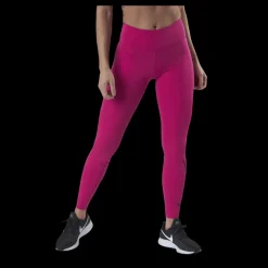 New Nike Swoosh Run Tight 7/8 Silver/Red Rosa