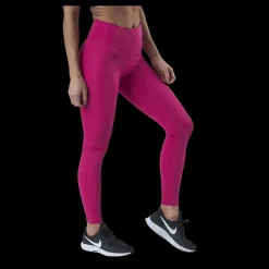 New Nike Swoosh Run Tight 7/8 Silver/Red Rosa