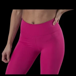 New Nike Swoosh Run Tight 7/8 Silver/Red Rosa