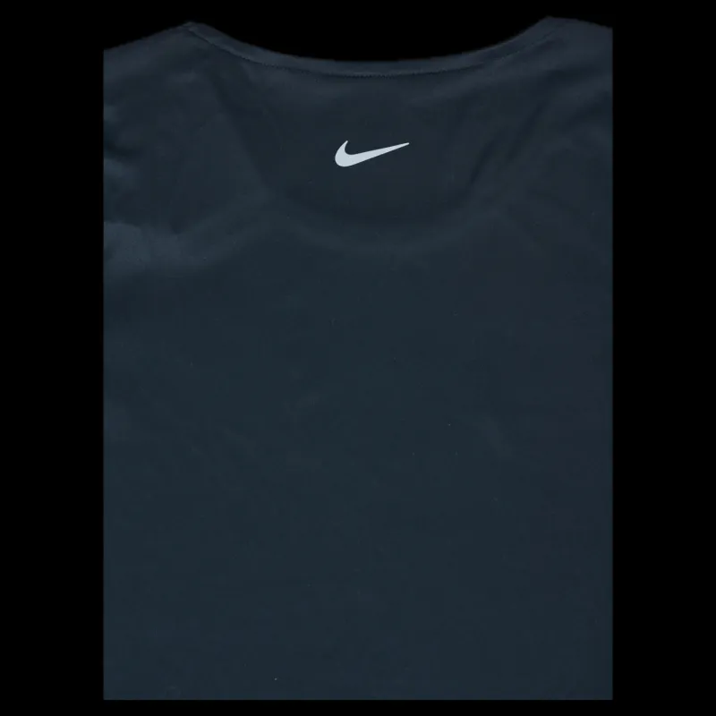 Nike Swoosh Run Top SS Black/Silver Svart Online