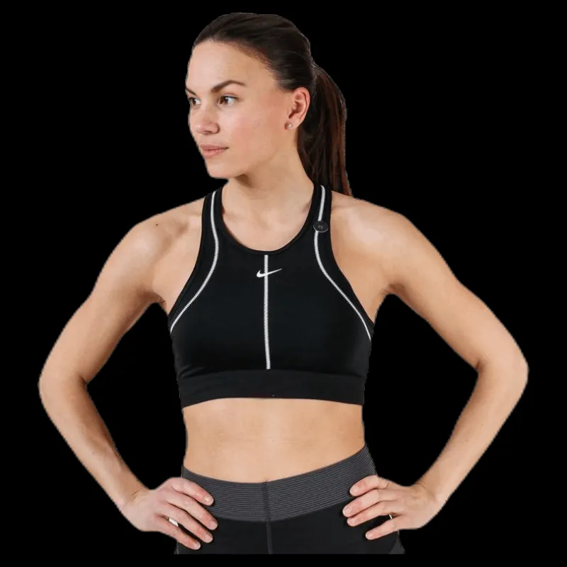 Best Nike Swoosh Surf to Sport Bra White/Black Svart