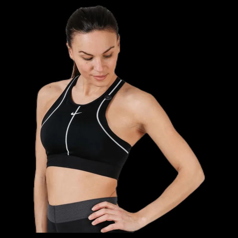 Best Nike Swoosh Surf to Sport Bra White/Black Svart