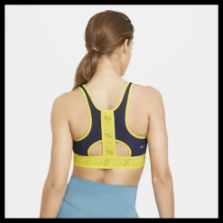 Online Nike Swoosh Ultrabreathe Bra Blue Blå