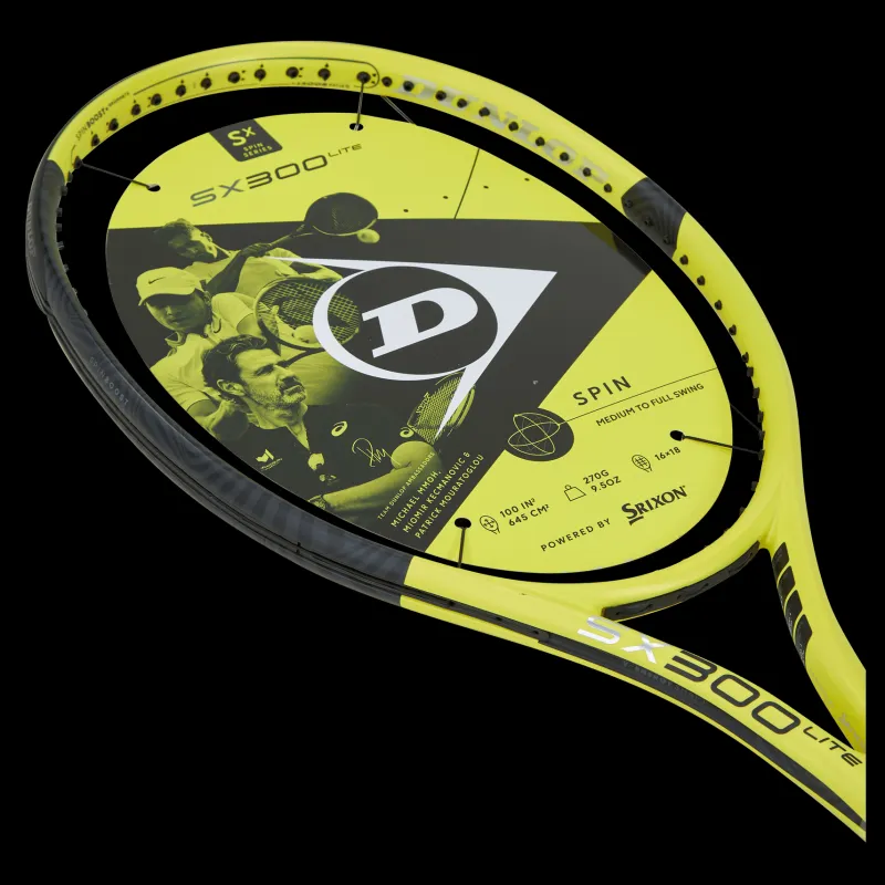 New Dunlop Sx 300 Lite Black/yellow Svart