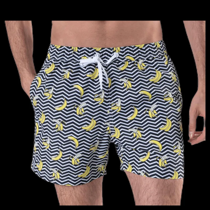 Sale Björn Borg Sylvester Loose Shorts Black/Yellow Svart och Gul