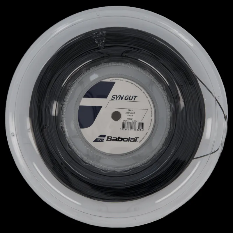 Outlet Babolat Syn Gut 200m 1,30 Black Svart