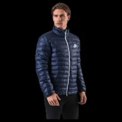 Clearance Nike Syntetic Fill Bubble Jacket Blue Blå