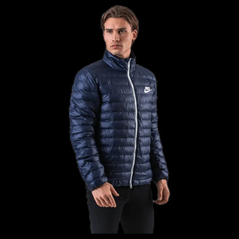 Clearance Nike Syntetic Fill Bubble Jacket Blue Blå