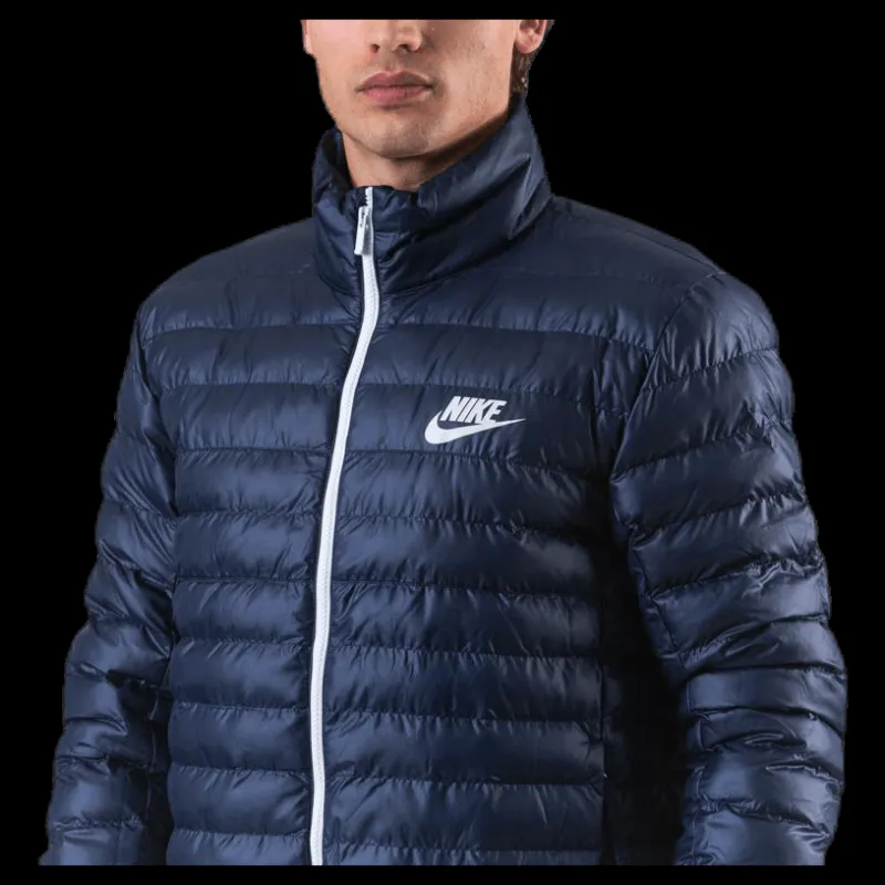 Clearance Nike Syntetic Fill Bubble Jacket Blue Blå