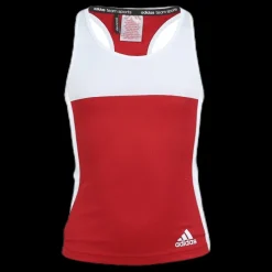 adidas T16 CC Tank YG White/Red Vit och Röd Hot