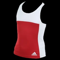 adidas T16 CC Tank YG White/Red Vit och Röd Hot