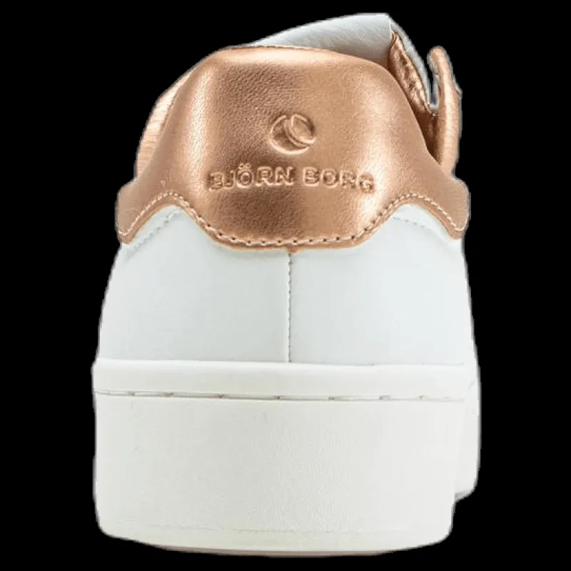 New Björn Borg T1306 Low Cls Met Pink/White Rosa och Vit