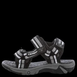 Sale Tenson Tail Woven Sandal Black Svart