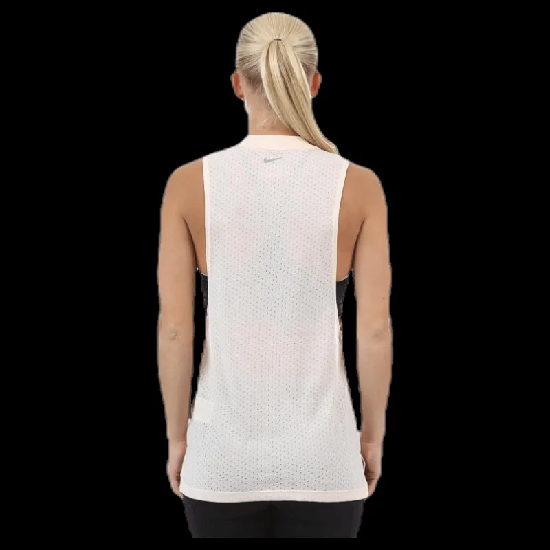 Nike Tailwind Cool Tank Pink/Beige Vit Online