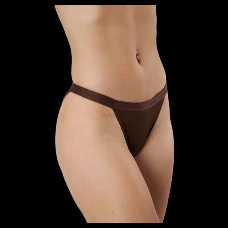 Online Calvin Klein Tanga Umber Brun