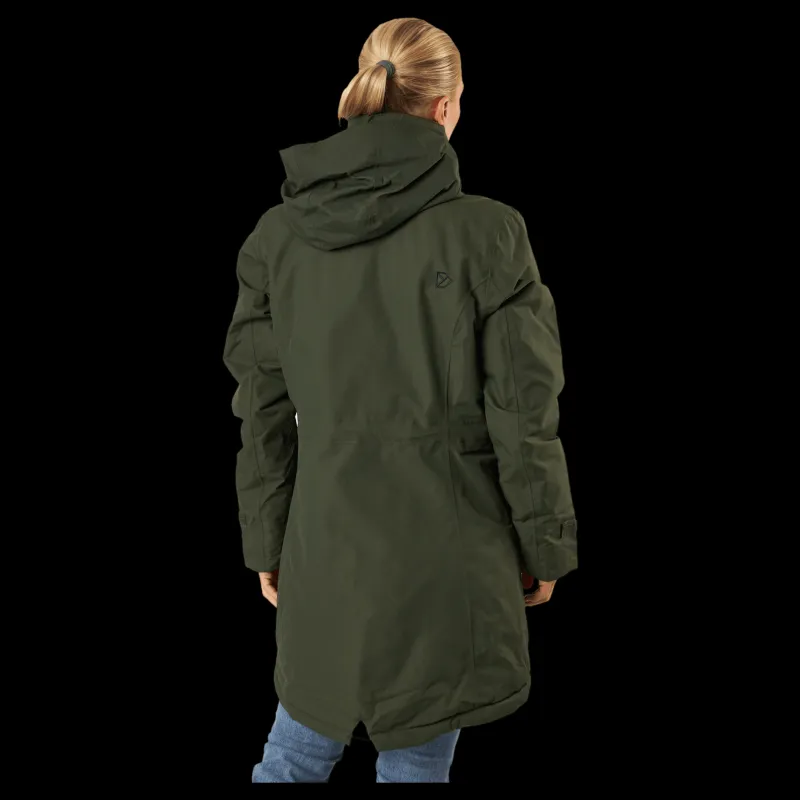 Didriksons Tanja Wns Parka 6 Green Grön Discount