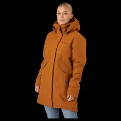 Discount Didriksons Tanja Wns Parka 6 Orange Brun