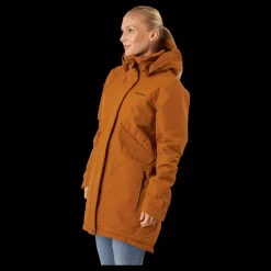 Discount Didriksons Tanja Wns Parka 6 Orange Brun