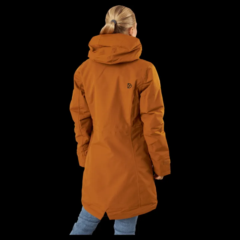 Discount Didriksons Tanja Wns Parka 6 Orange Brun