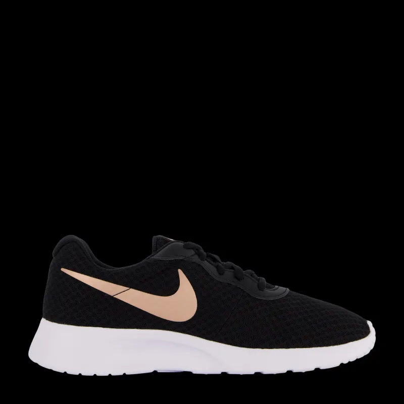 Outlet Nike Tanjun Women's Shoes BLACK/MTLC RED BRONZE-BARELY VOLT-WHITE Svart
