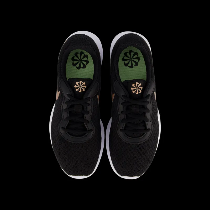 Outlet Nike Tanjun Women's Shoes BLACK/MTLC RED BRONZE-BARELY VOLT-WHITE Svart